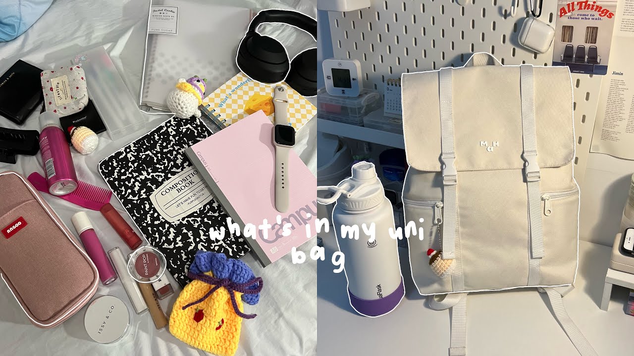 what’s in my uni bag ft. mah ! 📂 | essentials