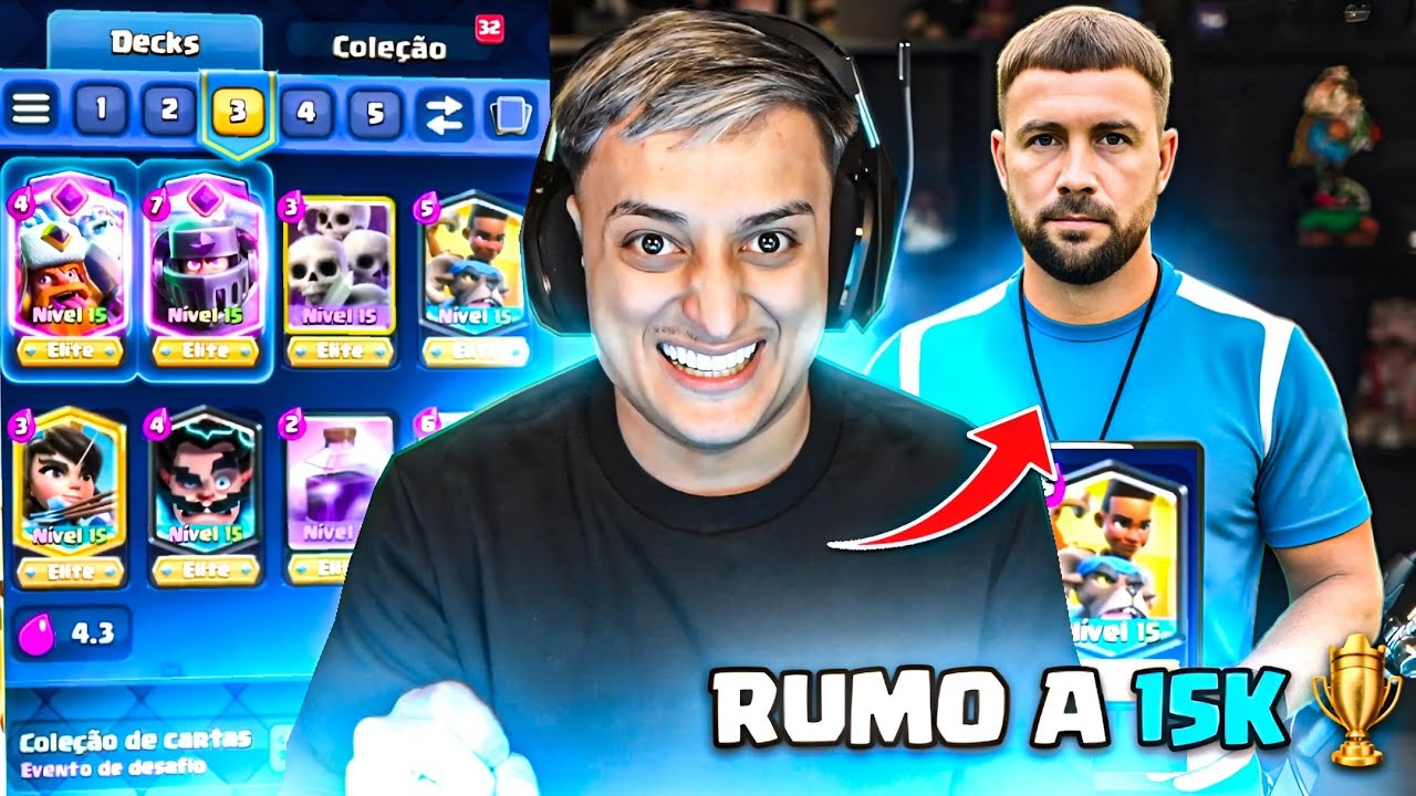 DONA FOI TREINADO POR UM COACH PROFISSIONAL DE CLASH ROYALE!