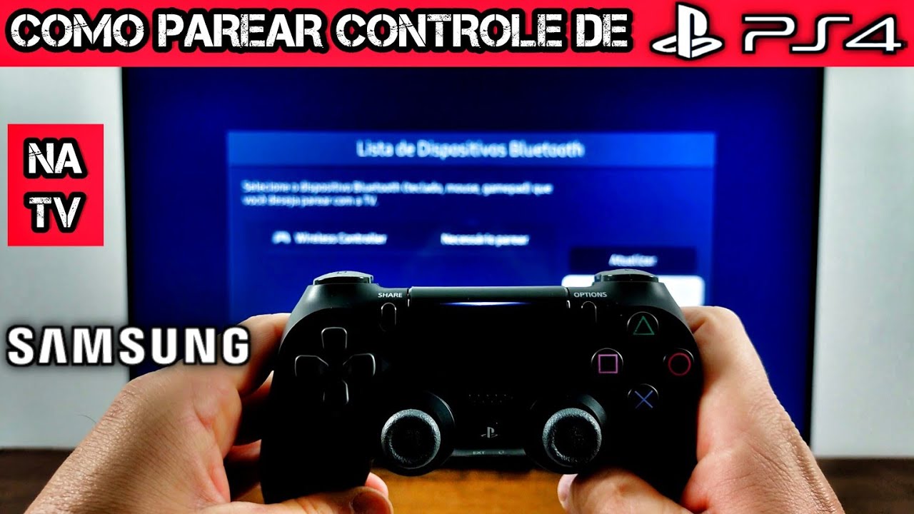 COMO PAREAR CONTROLE DUALSHOCK4 NA TV SAMSUNG ATRAVÉS DO MENU | 2025