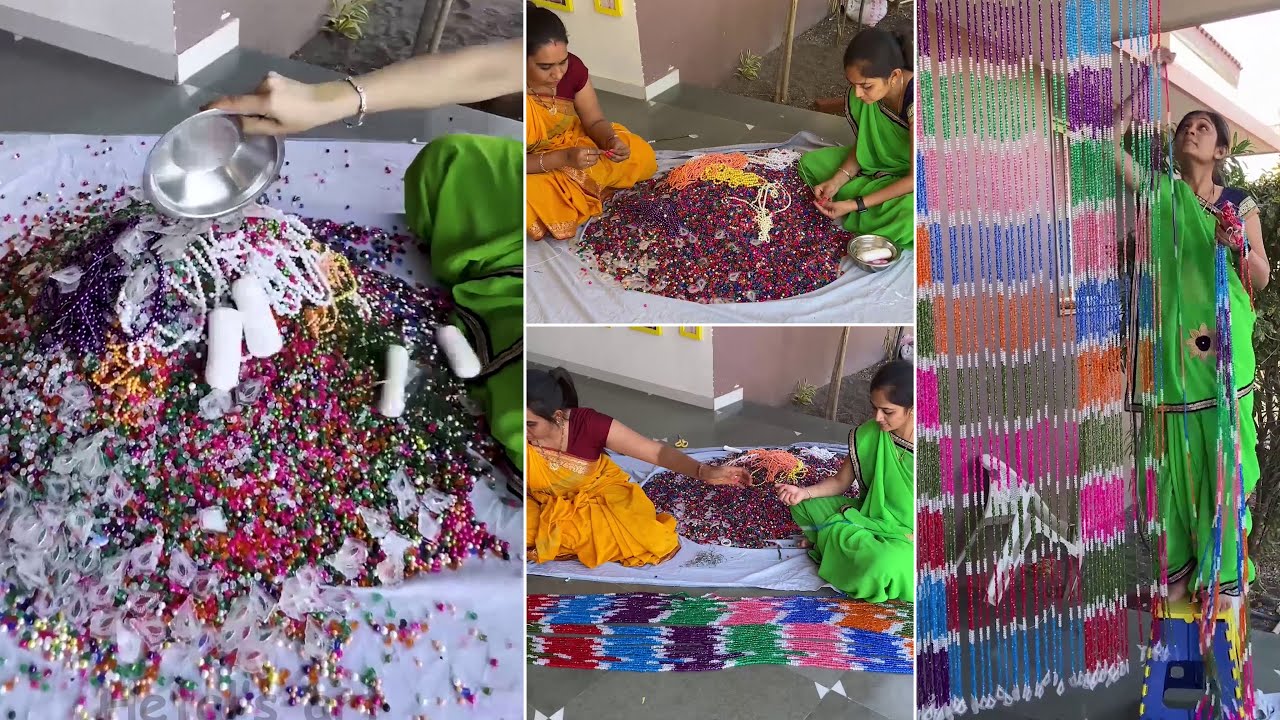 Beaded curtain interior design - empty space decoration #diy #curtain #decor #beaded #interior
