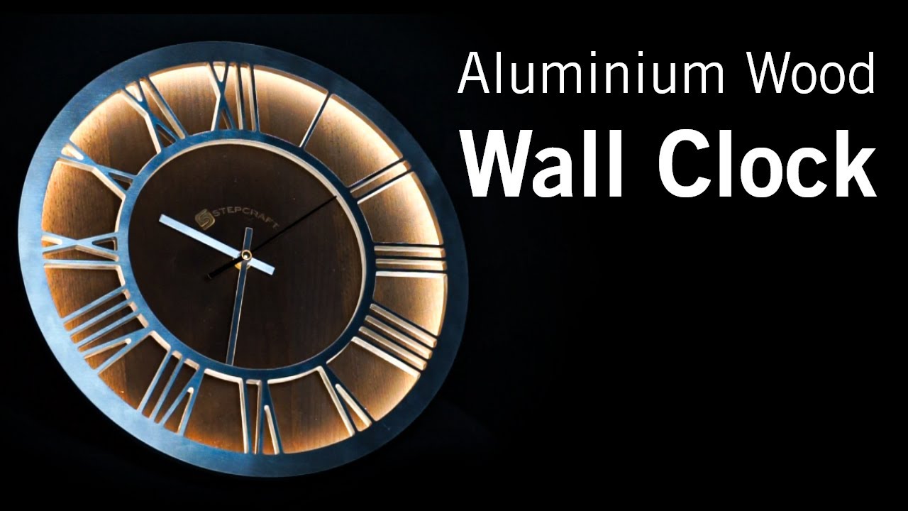 DIY Aluminium Wood Wall Clock | CNC Machine