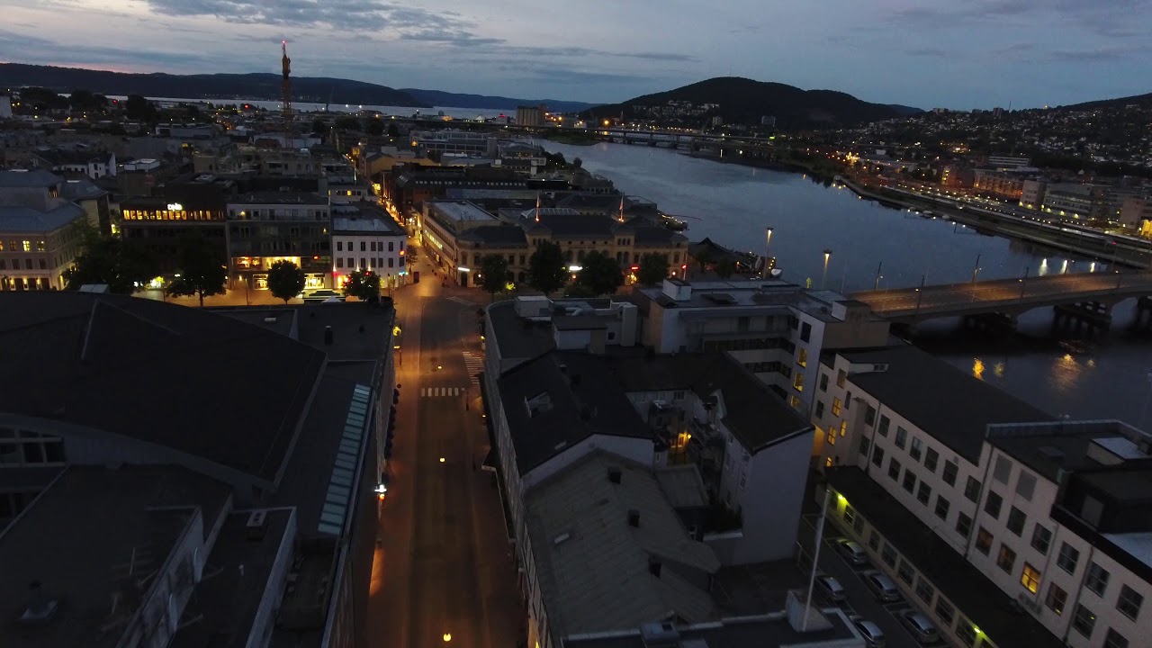 Norway - Drammen city at dawn - Drammen ved daggry