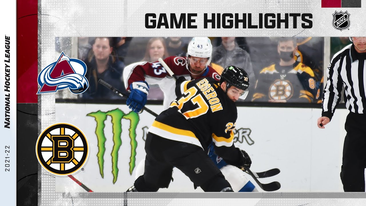 Avalanche @ Bruins 2/21 | NHL Highlights 2022