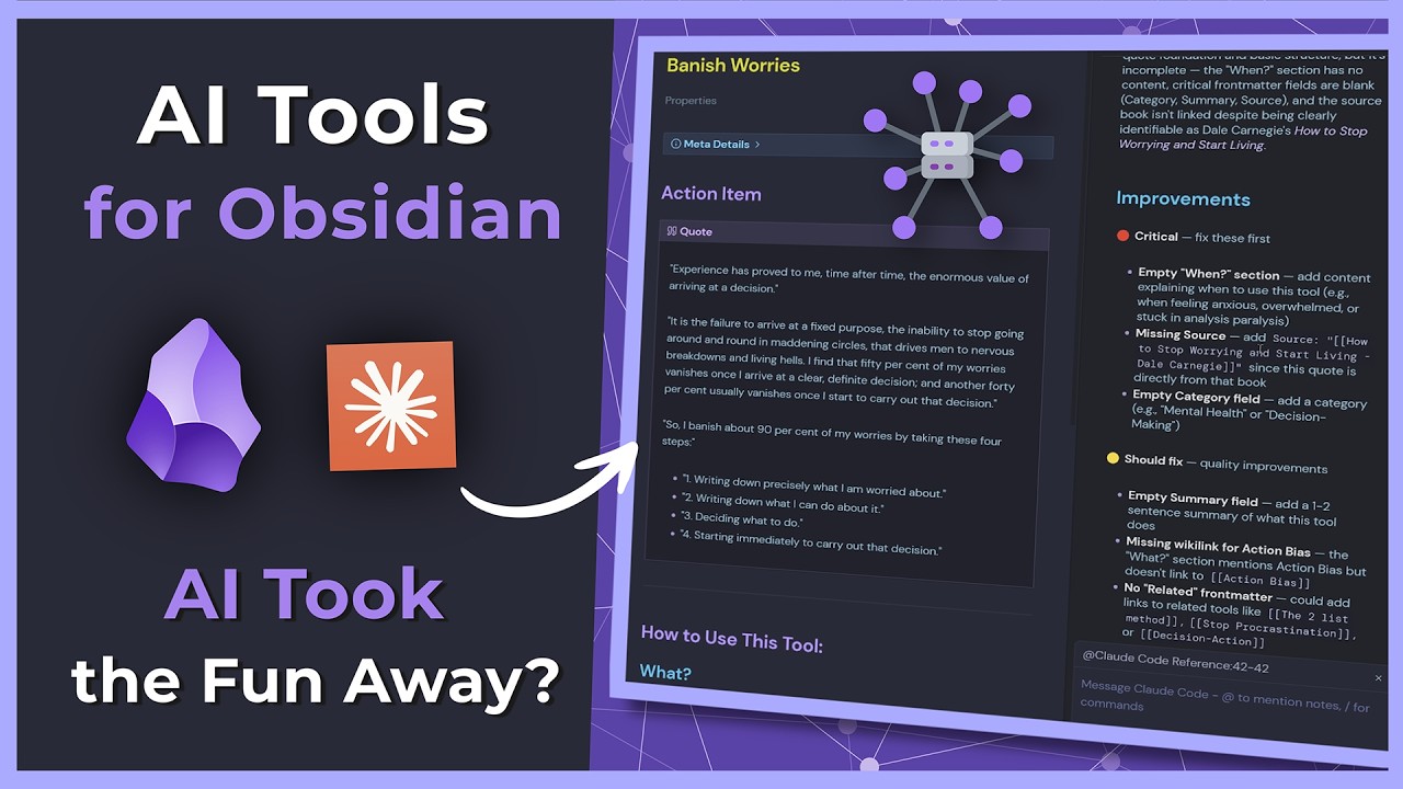 Инструменты искусственного интеллекта для Obsidian — что я использую на самом деле (и от чего отк...