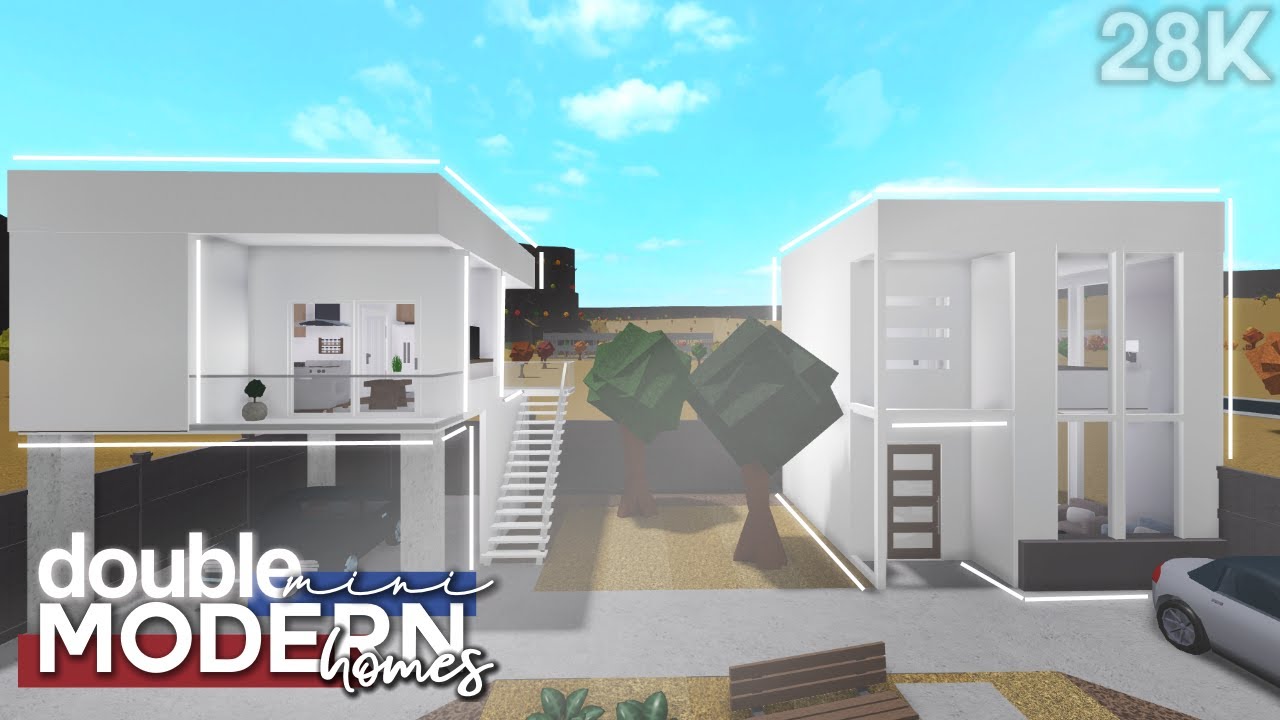 Bloxburg | Double Mini Modern Homes | House Build