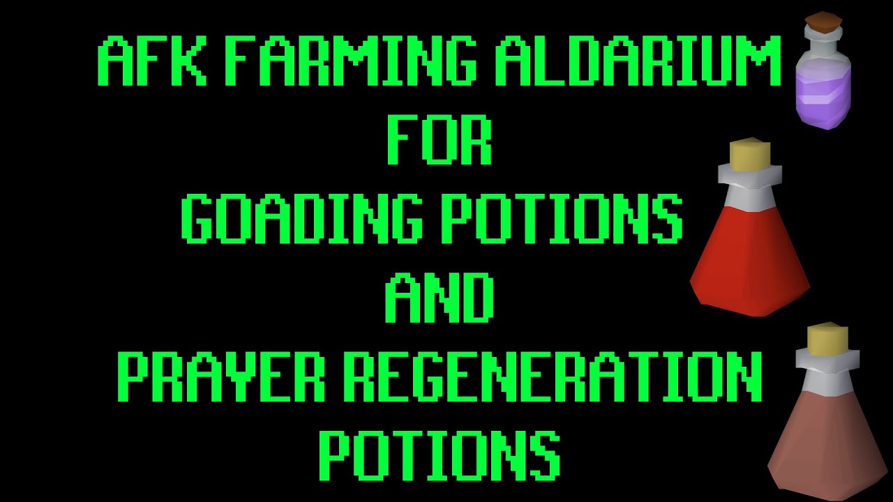 NEW UPDATE: AFK ALDARIUM METHOD (GOADING/PRAYER REGEN POTIONS) #osrs #runescape #oldschoolrunescape