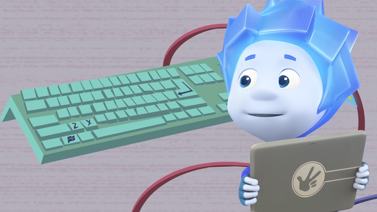 Klawiatura ⌨️| Kreskówki i filmy edukacyjne dla dzieci | Fiksiki