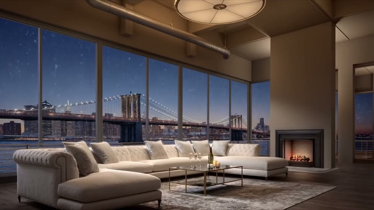 Luxury Apartment in NYC and soft Jazz