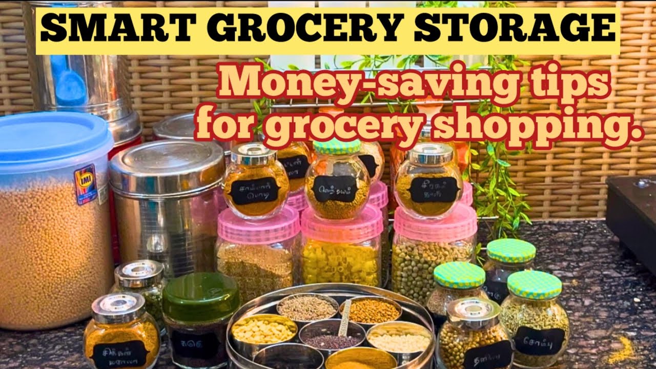 How I Store Monthly Groceries 💰 | Money Saving Kitchen Tips | Tamil Vlog