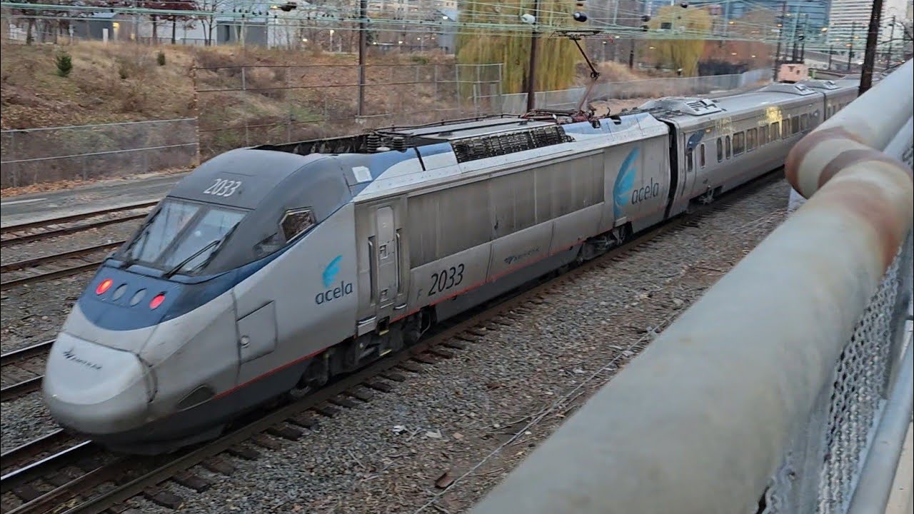 Amtrak Trains in and out of Philadelphia, PA - 12/06/25