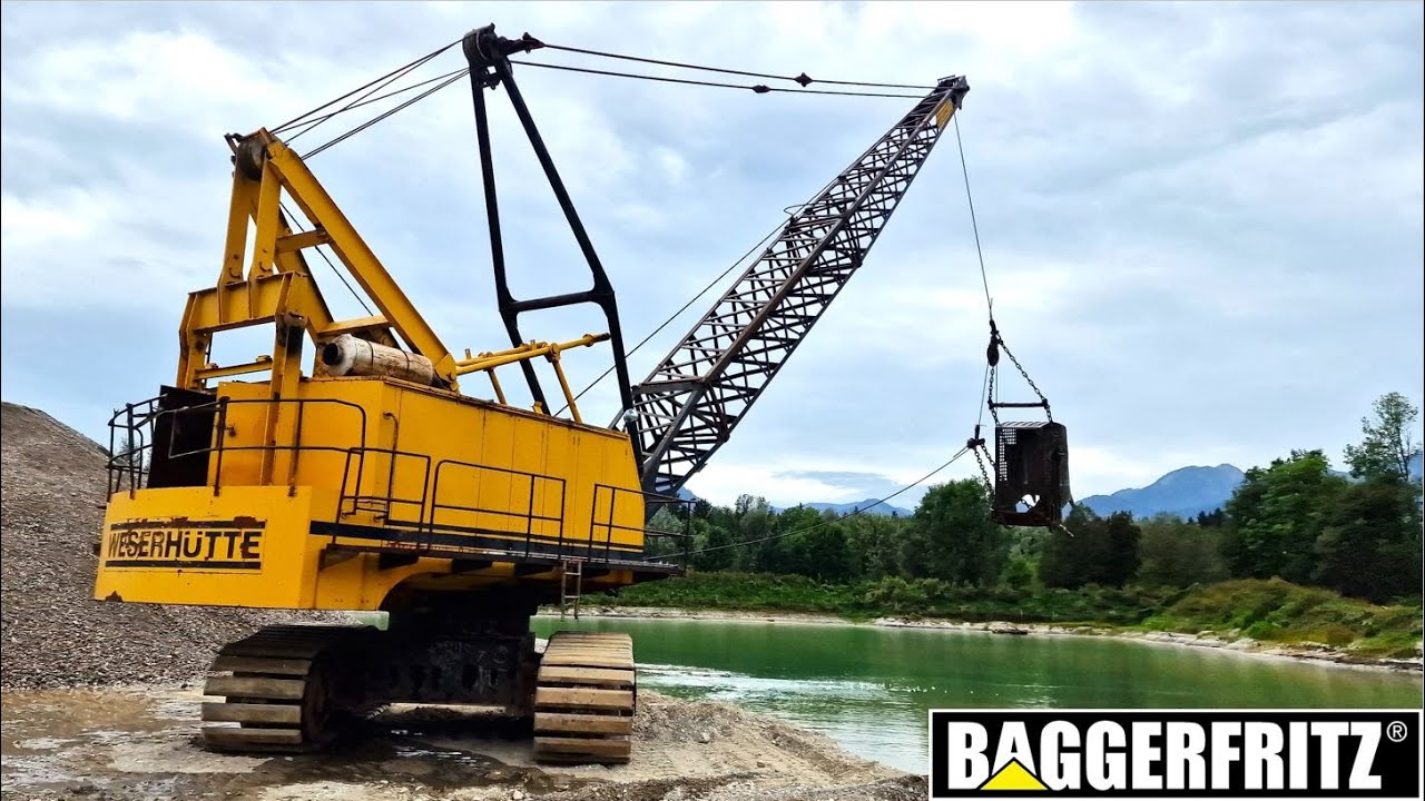 Weserhütte W320 dragline - bucket closeup view