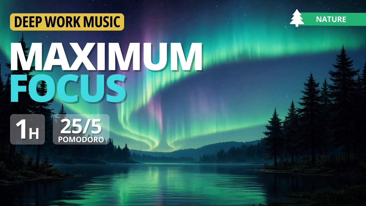 Deep Work Music - Maximum Focus and Concentration - Get More Done Without Distractions | Aurora Flow