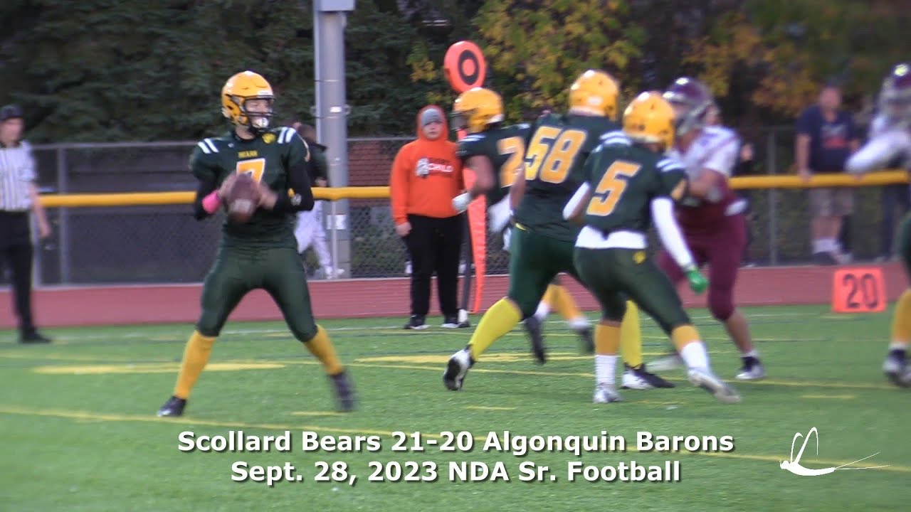 Action clips: Top NDA senior football teams neck-and-neck as Scollard Bears edge Algonquin Barons