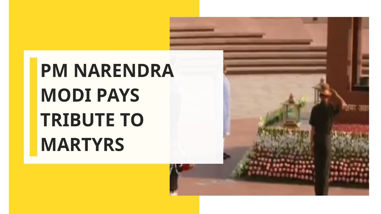PM Narendra Modi pays tribute at the National War Memorial