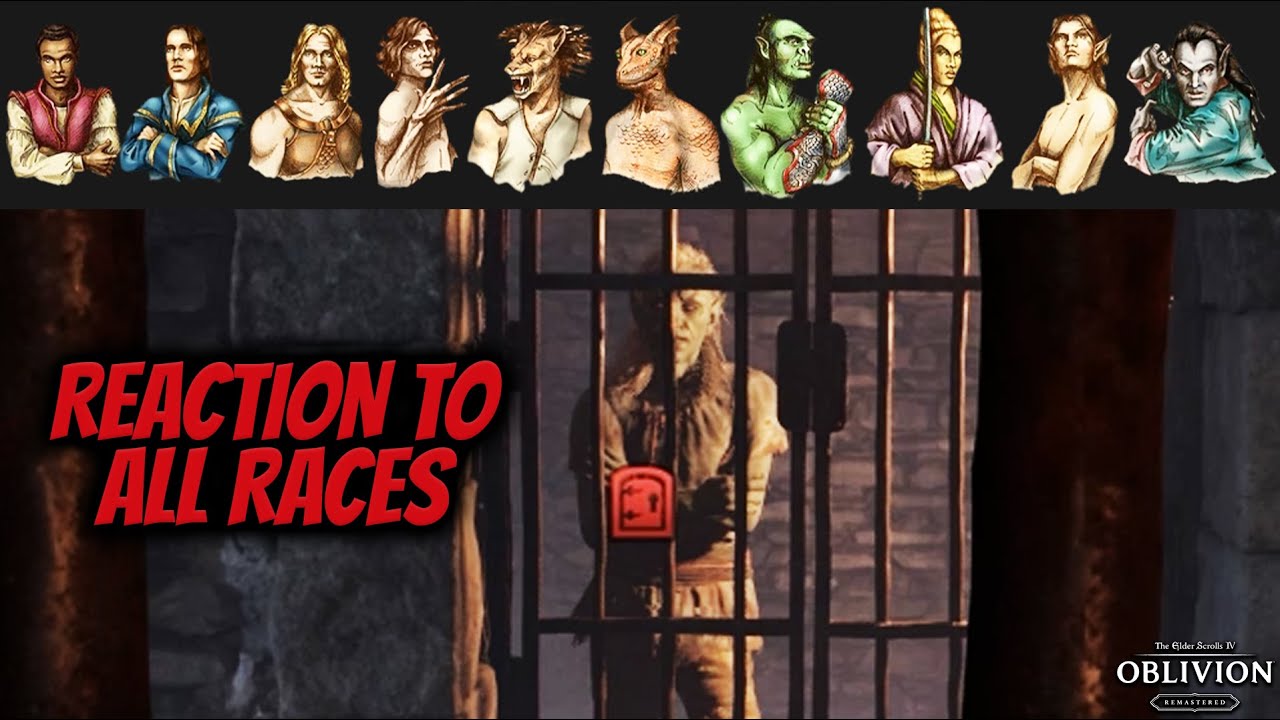 Dunmer Prisoner Roasting Your Race Choice | Oblivion Remastered