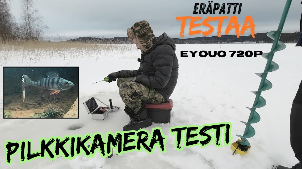 EYOUO 720P KIINA-PILKKIKAMERA, testausta PEURUNKA-järvellä