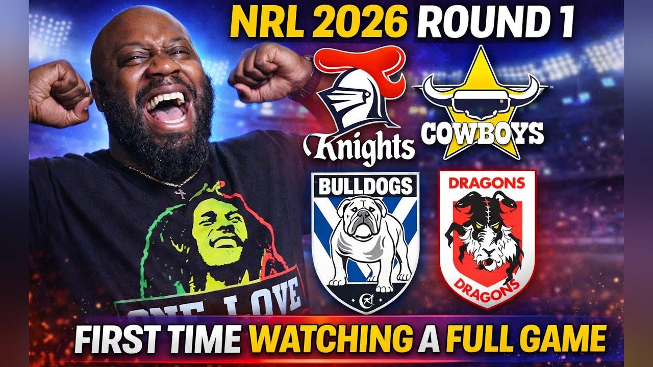 🚨FIRST TIME WATCHING FULL NRL GAME! | Cowboys v Knights & Bulldogs v Dragons