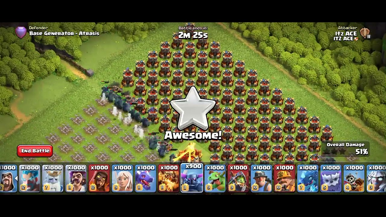 Full village of Max Bome Tower vs 150 pekka. #clashofclans #coc #clash #supercell  #trending