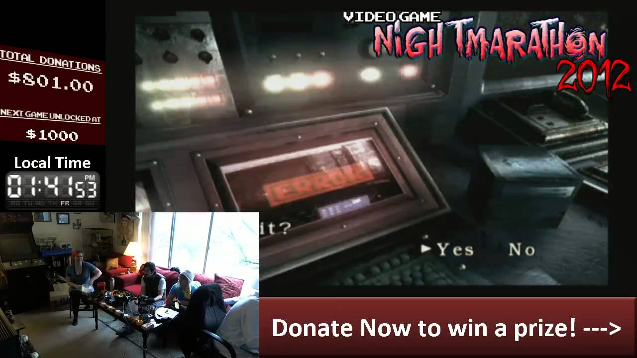 Resident Evil Remake PART 1/2 - Video Game Nightmarathon 2012