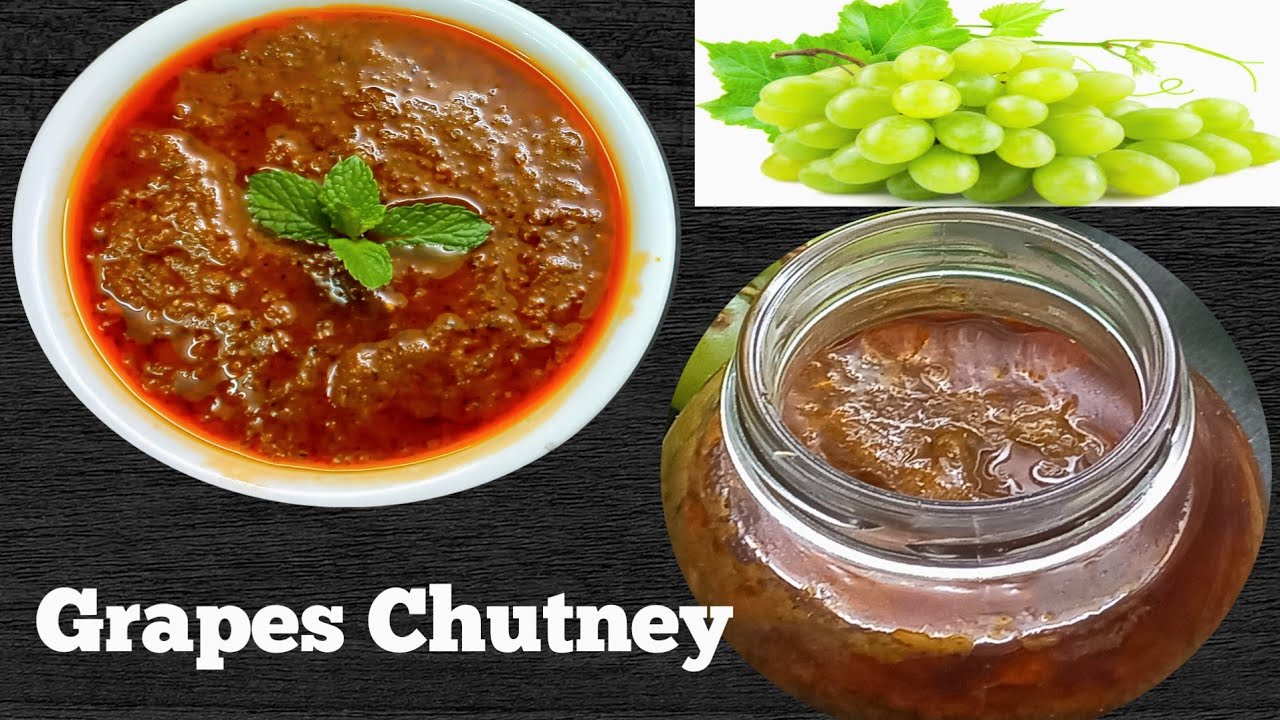 The Perfect Combination of Sweet and Spicy, Homemade Grape Chutney Recipe.