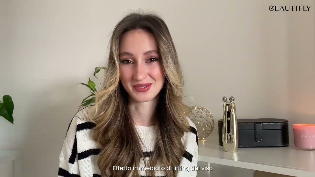 Beautifly Aura Age Defy Golden, masażer liftingujący do twarzy z falami radiowymi RF i DMA