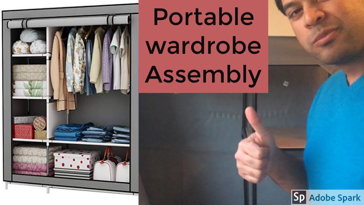 Portable Wardrobe Assembly Time lapse Video, Kmart brand