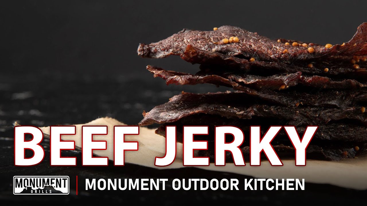 Beef Jerky on the Monument Red Infrared 35633 Gas Grill l Monument Outdoor Kitchen