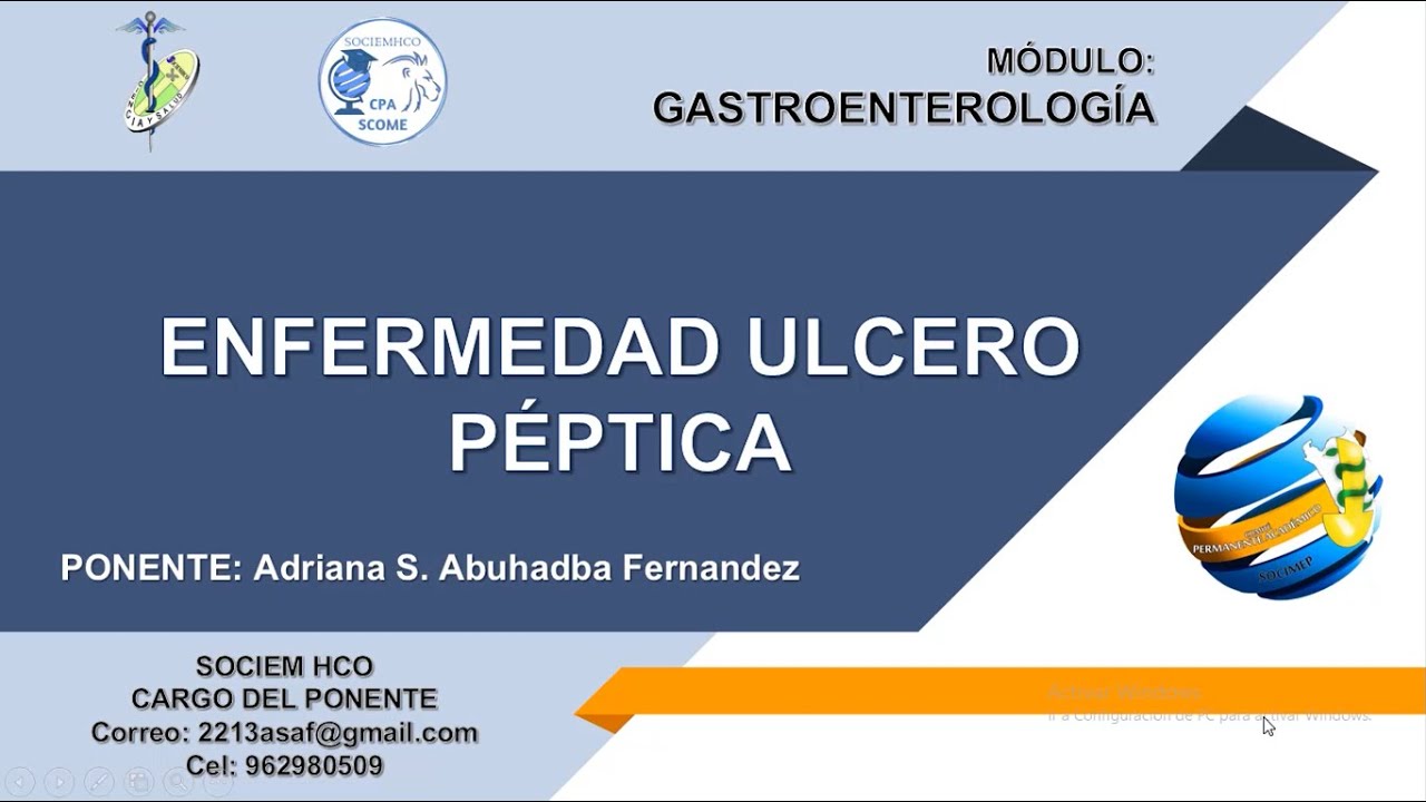 ENFERMEDAD ÚLCERO PÉPTICA .- SOCIEM HCO