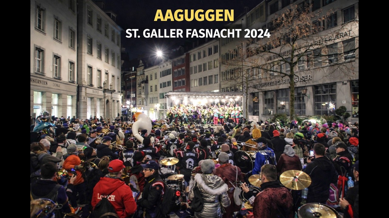St.Galler Fasnacht - Aaguggen Neugassbühne - 2024 Switzerland