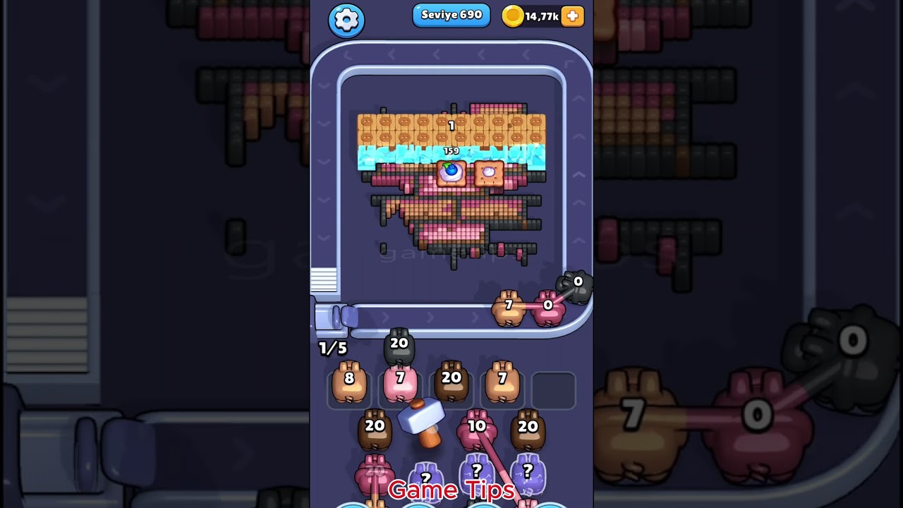 Pixel Flow level 690 Solution Walkthrough
