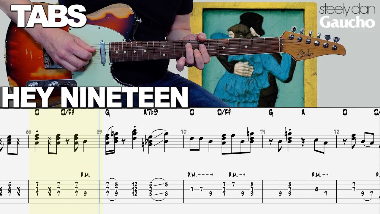 Steely Dan - Hey Nineteen | Guitar cover WITH TABS | + OUTRO SOLO