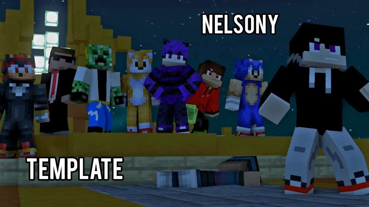 Intro Team (template by Nelsony) animación minecraft [Mine - Imator 2.0]