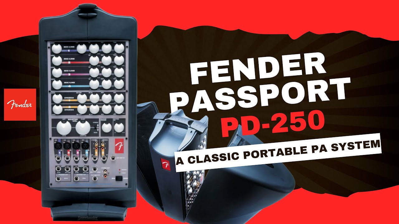Fender Passport PD-250 | Classic Portable PA System