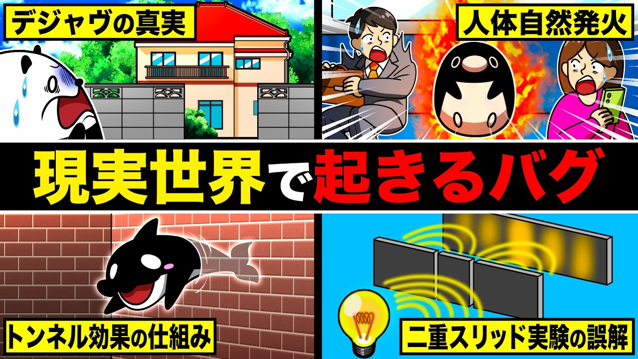【シミュレーション仮説】現実世界で実際に起こるバグ４選【アニメ】