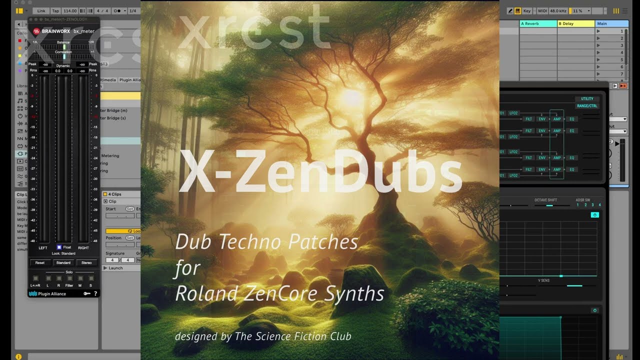X-ZenDubs Dub Techno Patches for Roland ZenCore Synths, Zenology Pro, Zenbeats, MC-101/707, Jupiter