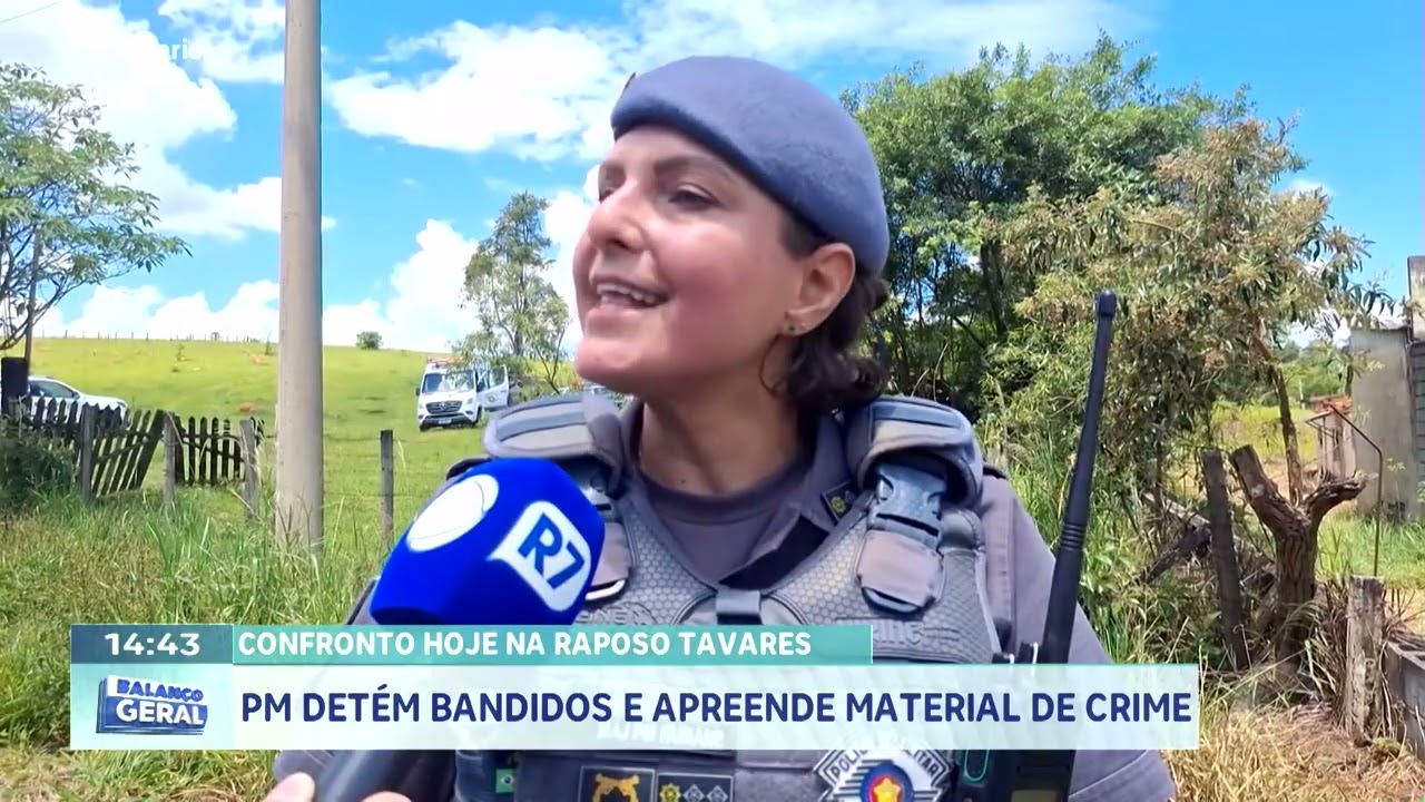Confronto hoje na Raposo Tavares: PM detém bandidos e apreende material do crime