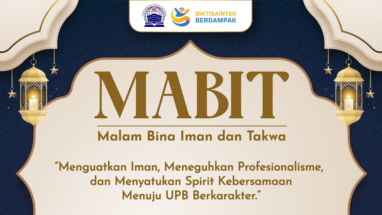 Malam Bina Iman dan Taqwa Masjid Moh Mardiyana UPB | 2026 | PART 1