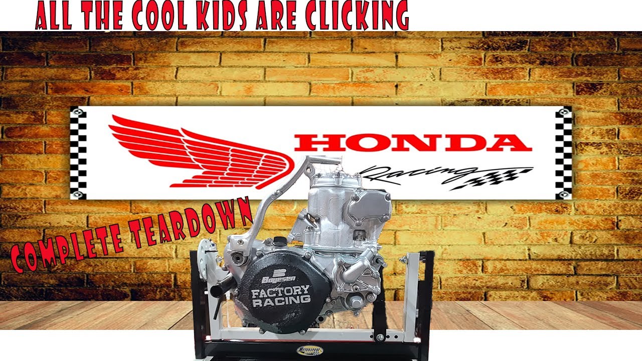 CR250 Engine Teardown! | How to Disassemble CR 250 Engine | Engine Rebuild | Vapor Blasting