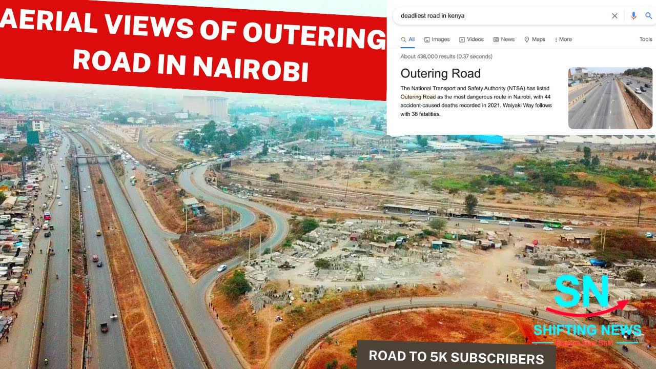 Most Dangerous Road in Nairobi | Outering Rd Aerial Views