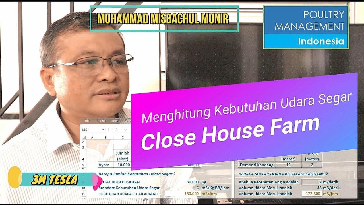 Close House : Menghitung Kebutuhan Udara Segar, Jumlah Kipas dan Kecepatan Angin (02)