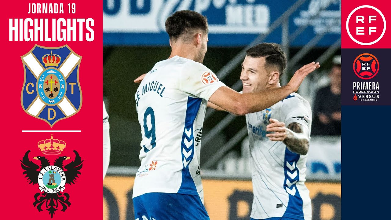 Resumen #PrimeraFederaci&oacute;n | CD Tenerife 1-0 CF Talavera | Jornada 19 | Temporada 2025/2026