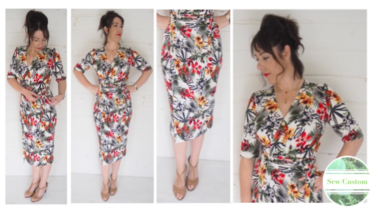 The Making of my Wrap Dress with Pleat Detail