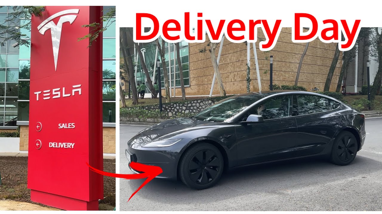 Delivery Day for Tesla Model 3 RWD at Tesla Malaysia HQ at Cyberjaya
