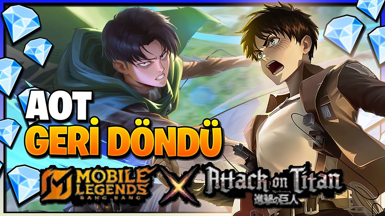 ATTACK ON TITAN KOSTÜMLERİ GERİ GELDİ! - YİN EREN VE MARTİS LEVİ - Mobile Legends