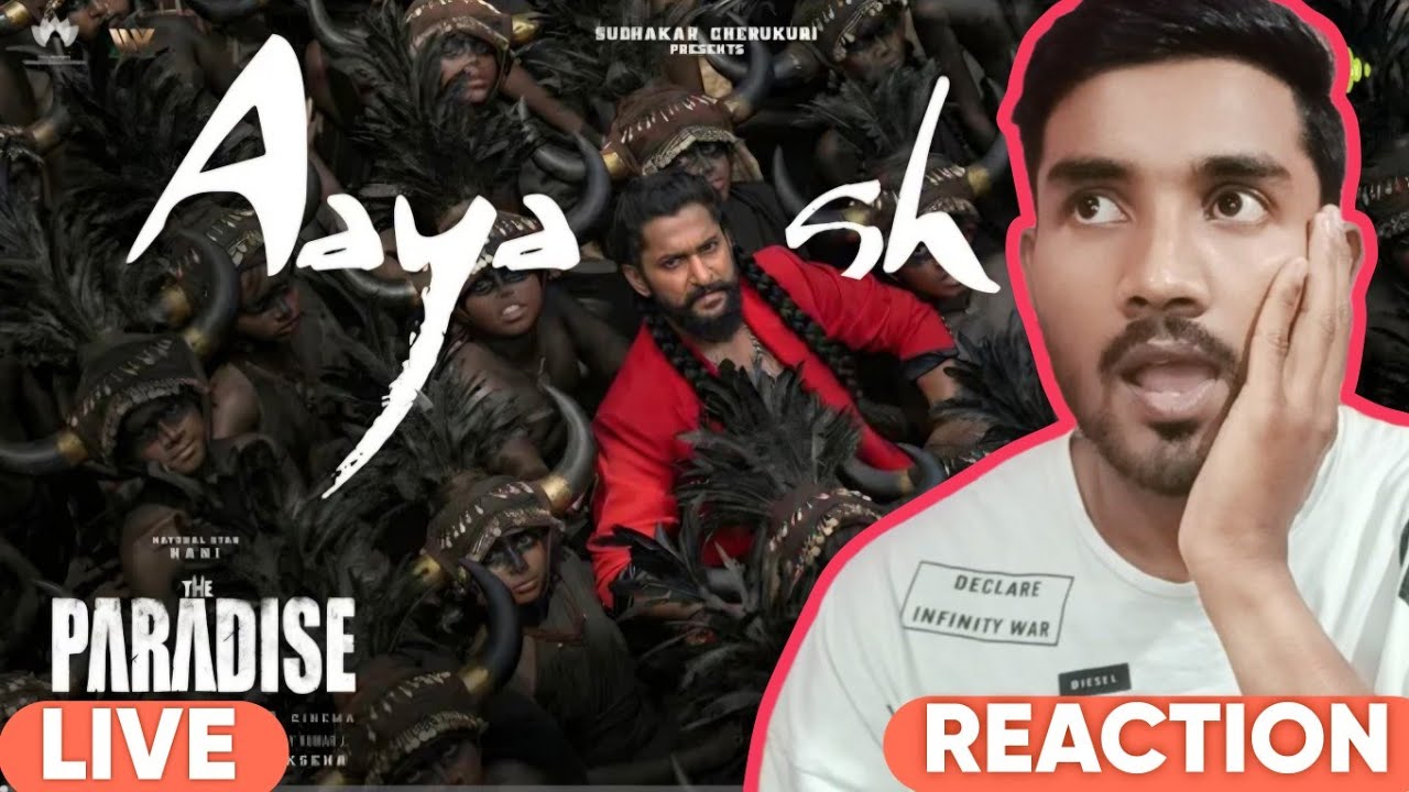 Aaya Sher Lyrical Song Live Reaction|Nani Beast Mode On 🔥🔥|Anirudh 💥💥|Srikanth Odela 😱😱