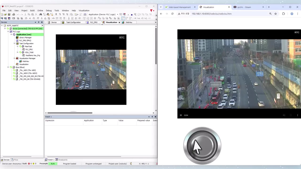Realtime WEBVisu with WAGO PLC