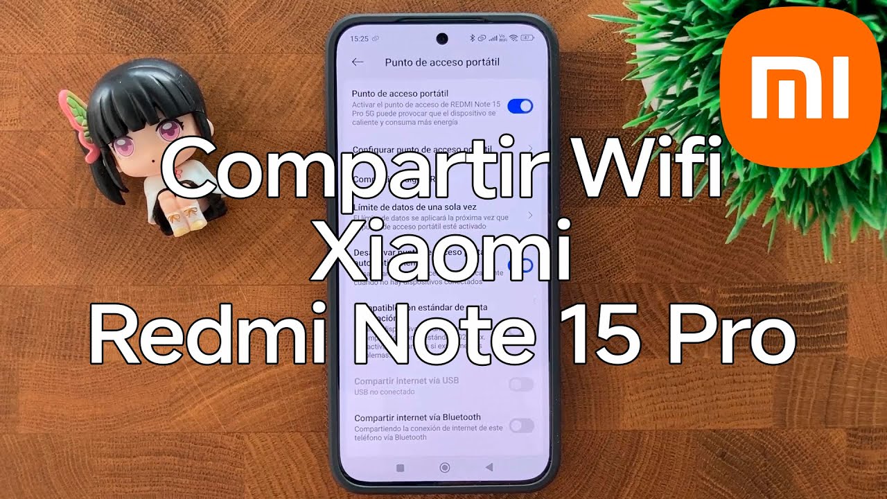 Como Compartir Wifi con el Xiaomi Redmi Note 15 Pro - Punto de Acceso Portatil - Xiaomizate