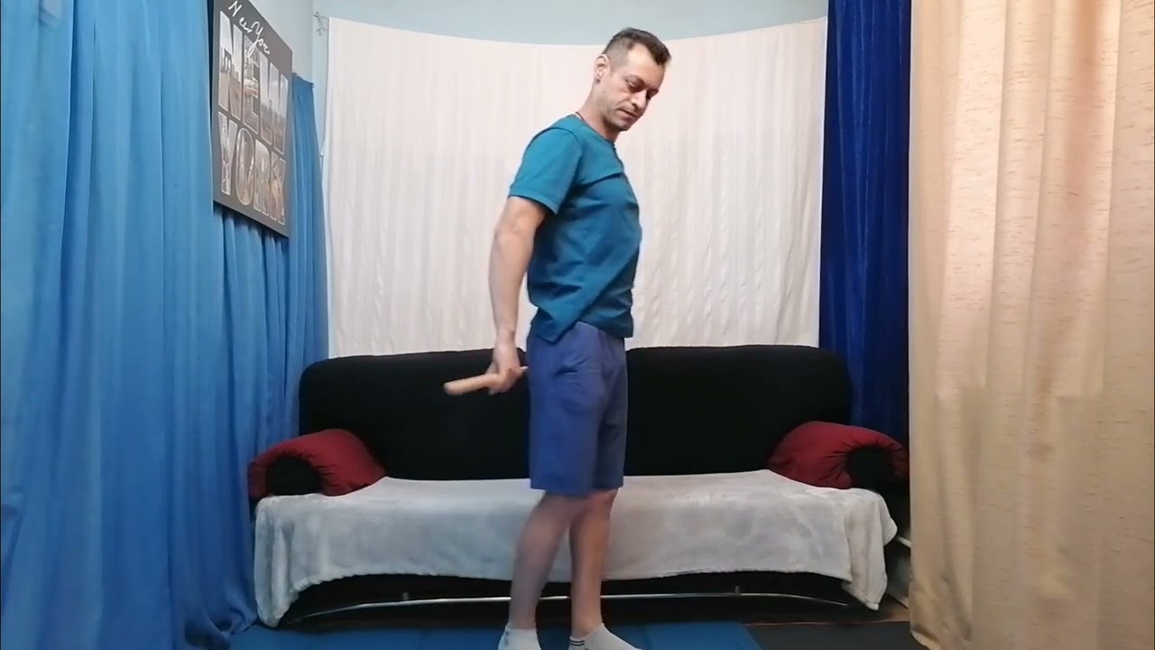 Exercitii cu bastonul pentru durerile de umeri! 