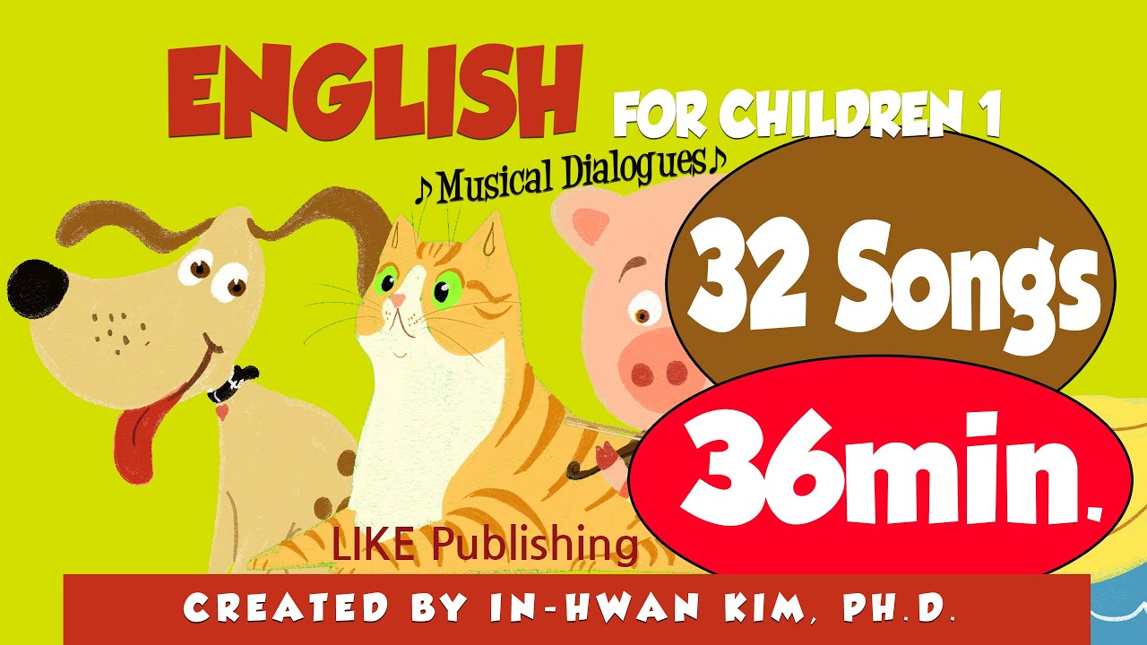 English for Children Book 1 32 songs 36 minutes