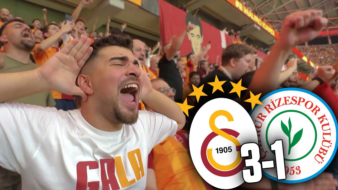 OSIMHEN ve ICARDI ATTI STAD ÇILDIRDI TRİBÜNDEN KEREME ÖVGÜLER | Galatasaray 3-1 Rizespor